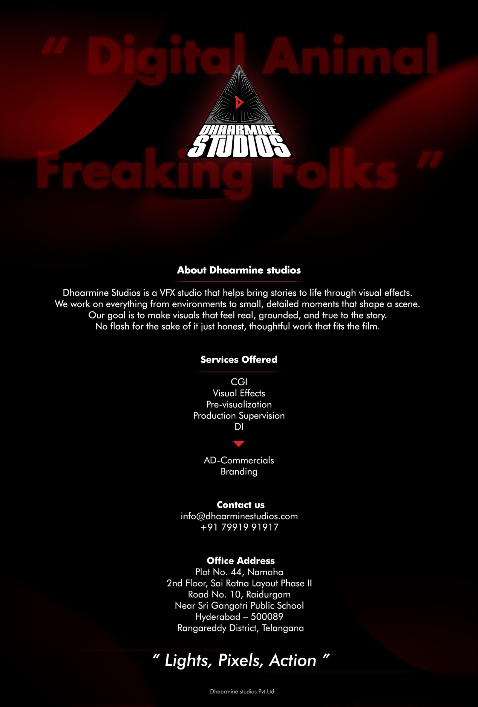 Dhaarmine Studios Poster